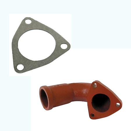 Aic Replacement Parts E1ADKN9488 E1ADKN9450B Exhaust Elbow w Gasket Fits Ford NH Power Super Major E1ADKN9450B-ELBOW